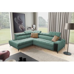 Venna VII Ecksofa mit Schlaffunktion, USB-Anschluss und aufklappbarer Bar Plusz, Avra 11