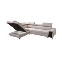 Venna VII corner sofa with sleeping function, USB port, and opening bar Plush, Avra 11 Venna VII corner sofa with sleeping function, USB port, and opening bar Plush, Avra 11