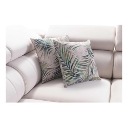 Elegant U-shaped Arco VI Corner Sofa with Sleeping Function - Woven Fabric, Sawana 72 + Eco-leather