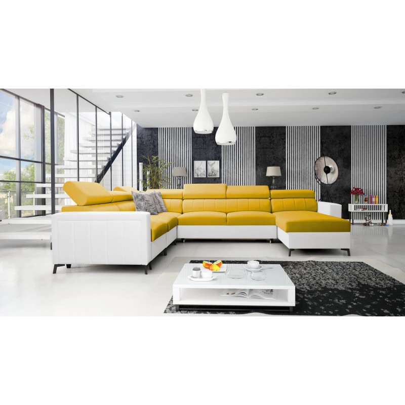 U-shaped corner sofa Arco VII with sleeping function – where elegance meets functionality
