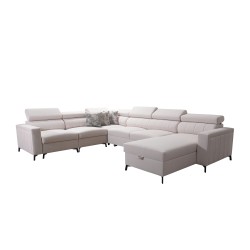 Кутовий диван у формі U Arco VII з функцією сну – елегантність зустрічає функціональність