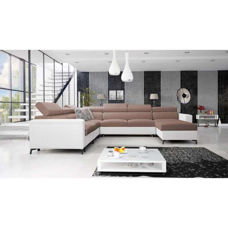 U-shaped corner sofa Arco VII with sleeping function – where elegance meets functionality