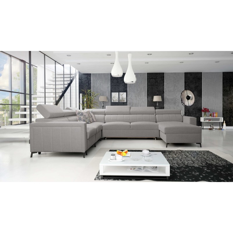 U-shaped corner sofa Arco VII with sleeping function – where elegance meets functionality