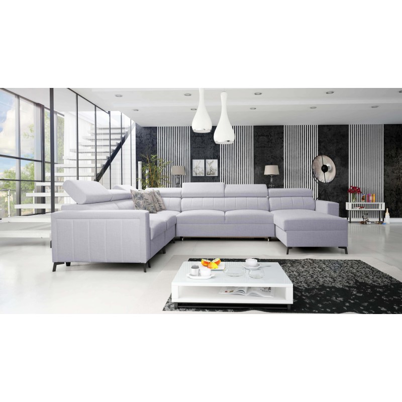 Sofá en forma de U Arco VII con función de cama: la elegancia se encuentra con la funcionalidad.