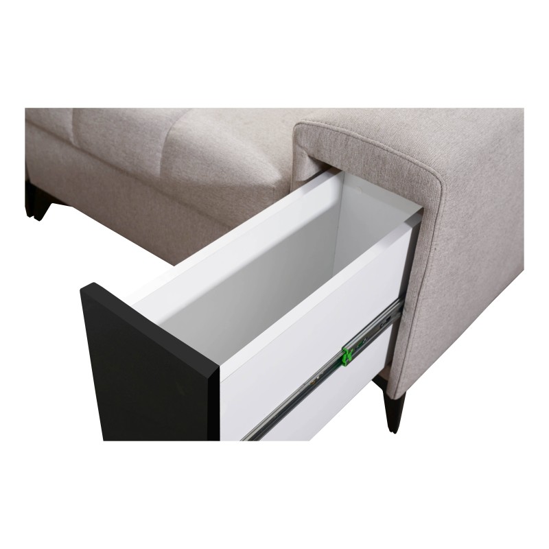 Venna VII corner sofa with a sleeping function, USB port, and opening bar Plush, Avra 6 Venna VII corner sofa with a sleeping function, USB port, and opening bar Plush, Avra 6