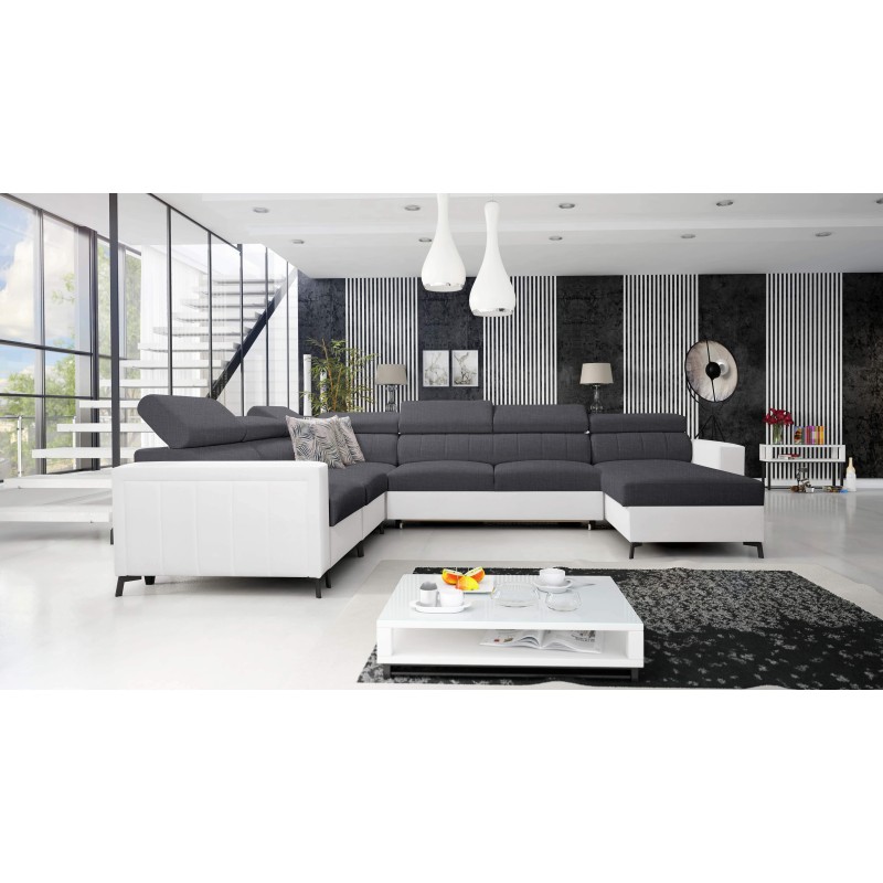 U-shaped corner sofa Arco VII with sleeping function – where elegance meets functionality