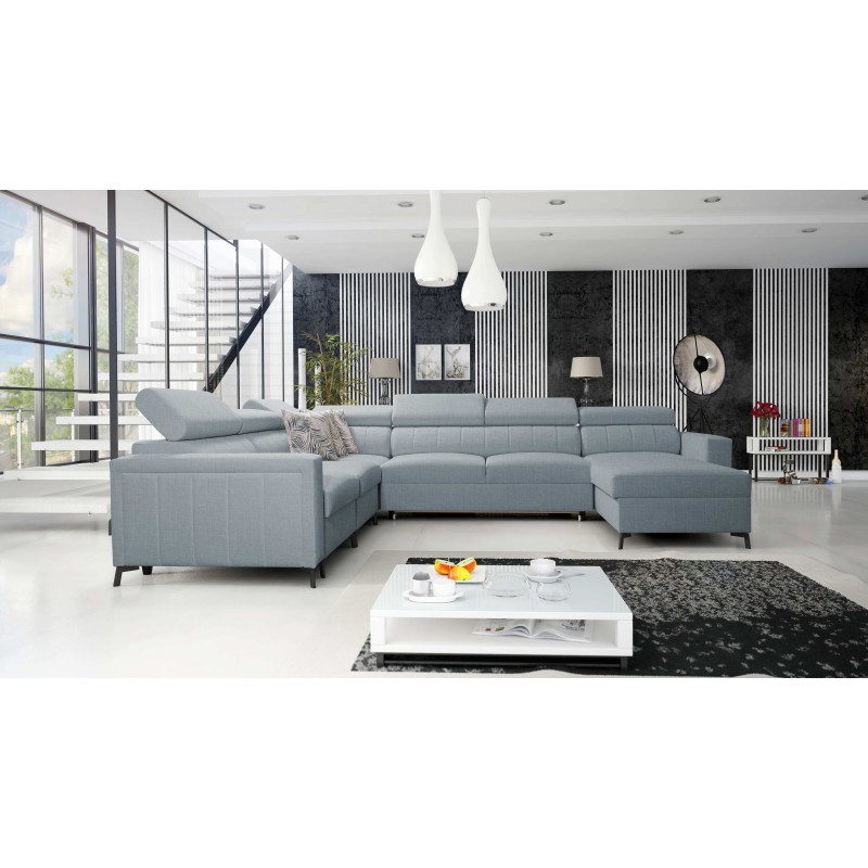 U-shaped corner sofa Arco VII with sleeping function – where elegance meets functionality