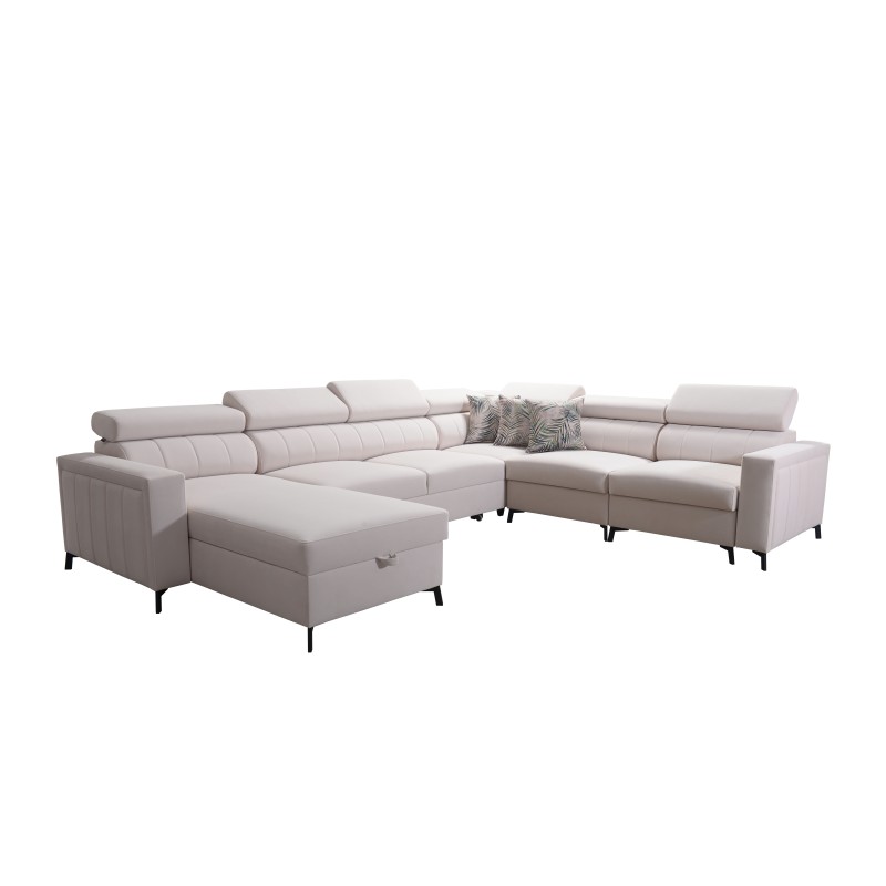 Sofá en forma de U Arco VII con función de cama: la elegancia se encuentra con la funcionalidad. Sofá en forma de U Arco VII con función de cama: la elegancia se encuentra con la funcionalidad.