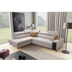 Ecksofa Venna VII mit Schlaffunktion, USB-Anschluss und öffnender Bar Plusz, Avra 2