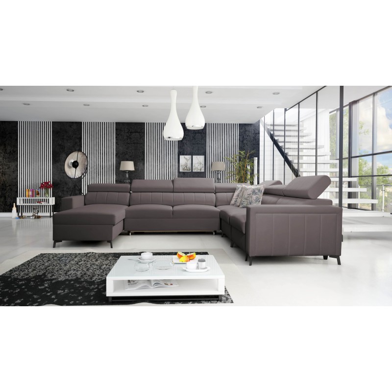 Sofá en forma de U Arco VII con función de cama: la elegancia se encuentra con la funcionalidad.