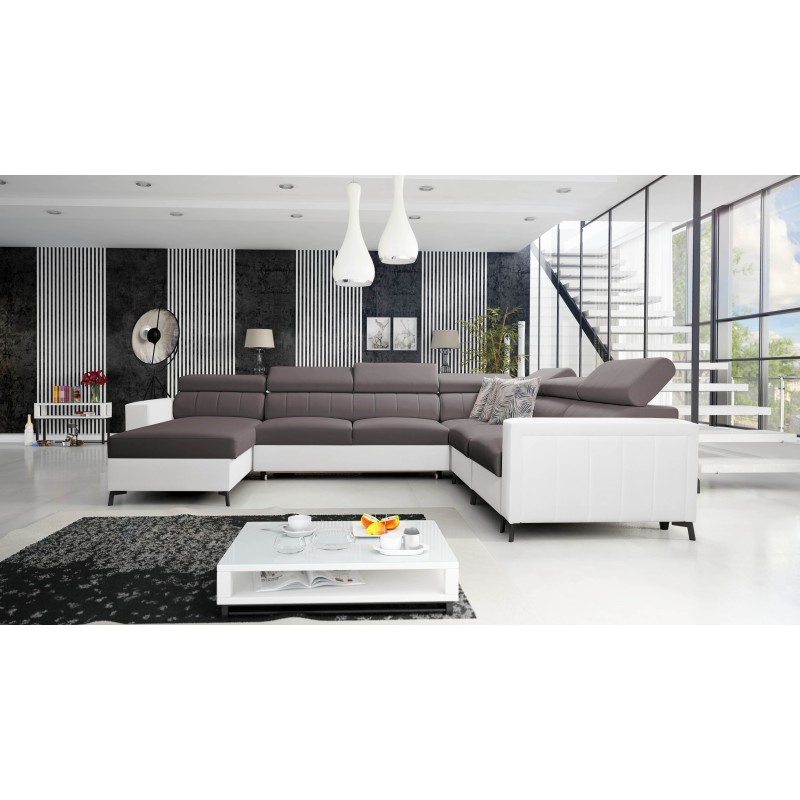 Sofá en forma de U Arco VII con función de cama: la elegancia se encuentra con la funcionalidad.