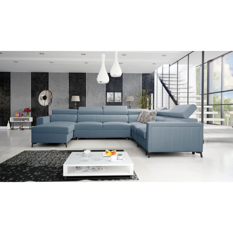 U-shaped corner sofa Arco VII with sleeping function – where elegance meets functionality