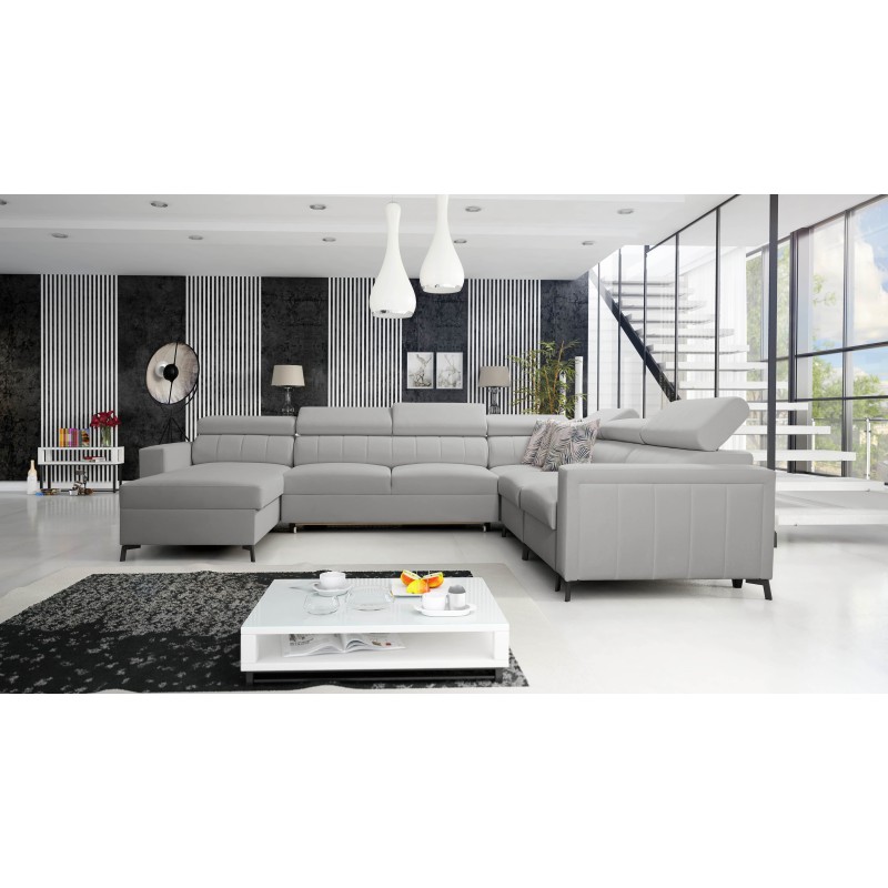 U-shaped corner sofa Arco VII with sleeping function – where elegance meets functionality