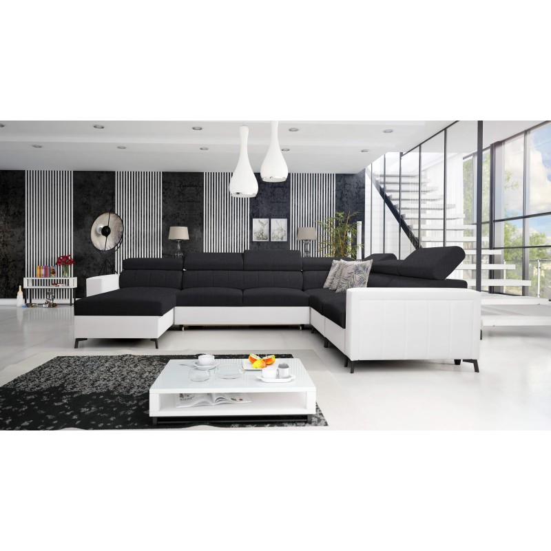 Sofá en forma de U Arco VII con función de cama: la elegancia se encuentra con la funcionalidad.