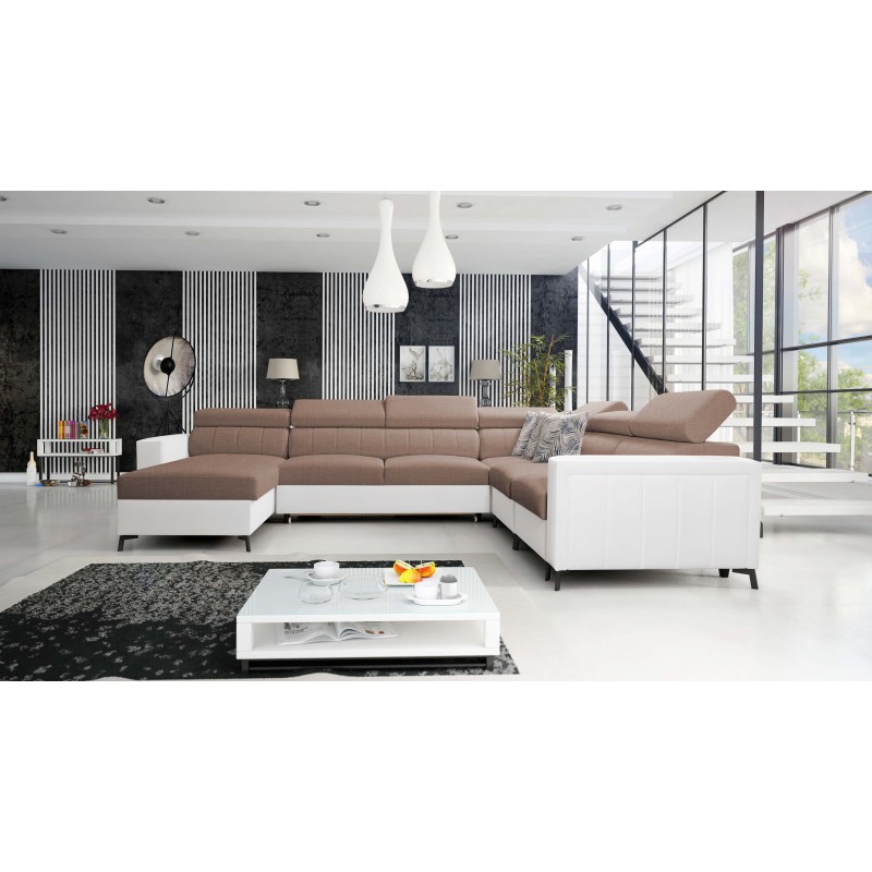 Sofá en forma de U Arco VII con función de cama: la elegancia se encuentra con la funcionalidad.