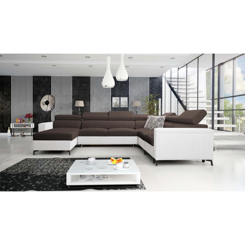 U-shaped corner sofa Arco VII with sleeping function – where elegance meets functionality