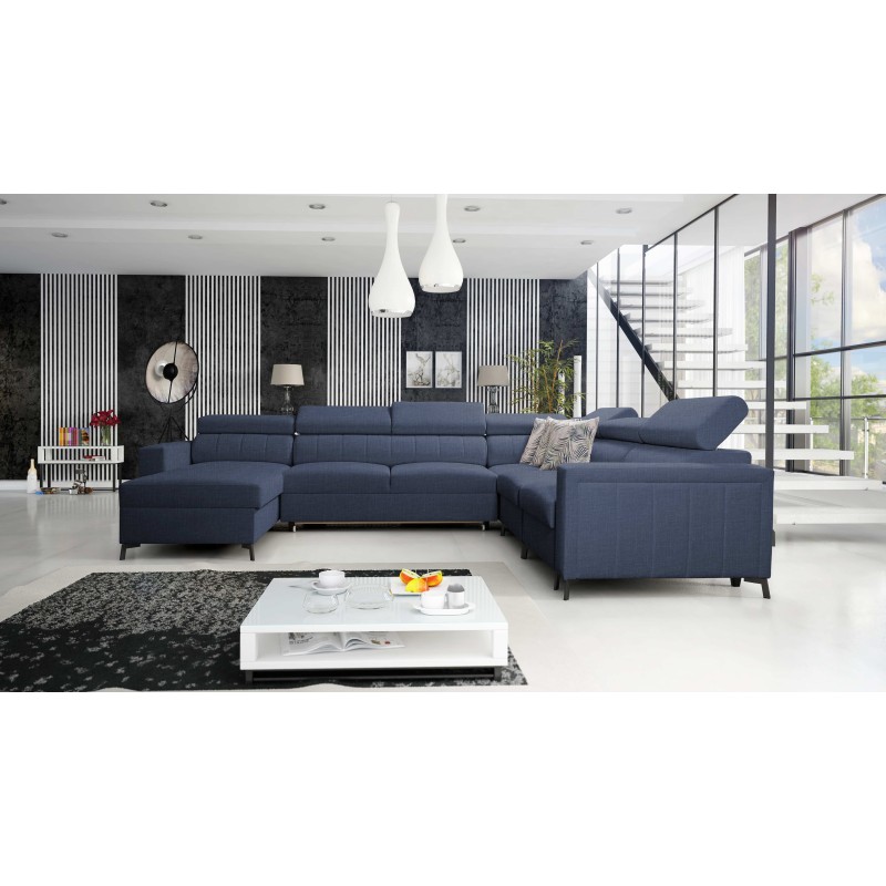 U-shaped corner sofa Arco VII with sleeping function – where elegance meets functionality
