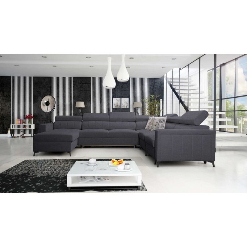 Sofá en forma de U Arco VII con función de cama: la elegancia se encuentra con la funcionalidad.