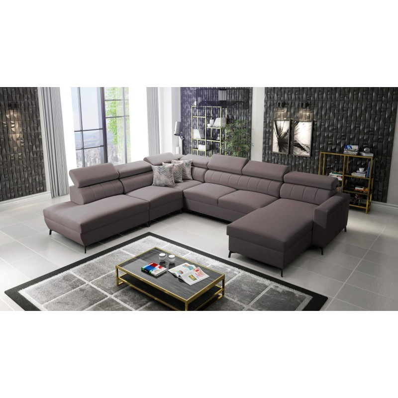 Arco IX - Sofá Esquinero de Lujo con Función de Cama | Mueble Cómodo y Práctico