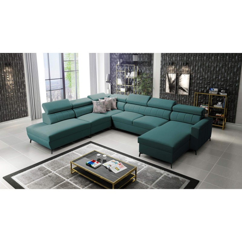 Arco IX - Luxus-Ecksofa mit Schlaffunktion | Bequemes und Praktisches Möbelstück