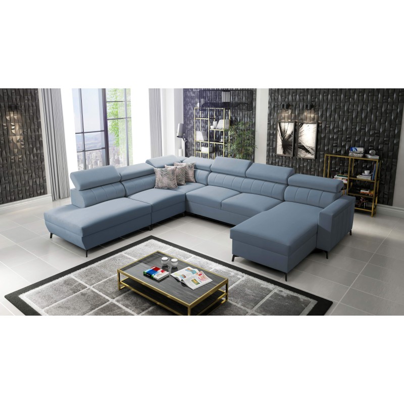 Arco IX - Sofá Esquinero de Lujo con Función de Cama | Mueble Cómodo y Práctico