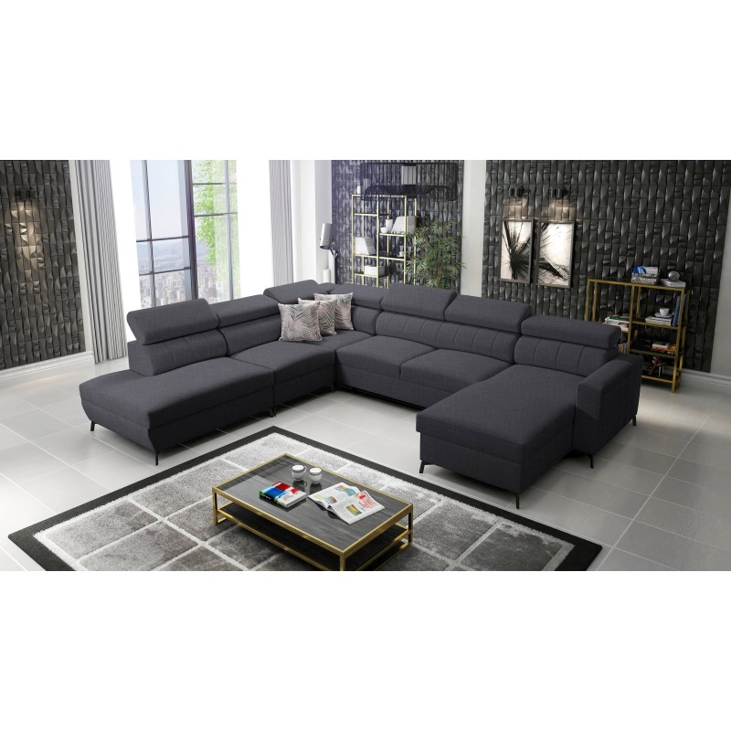 Arco IX - Sofá Esquinero de Lujo con Función de Cama | Mueble Cómodo y Práctico