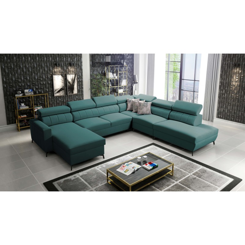 Arco IX - Sofá Esquinero de Lujo con Función de Cama | Mueble Cómodo y Práctico