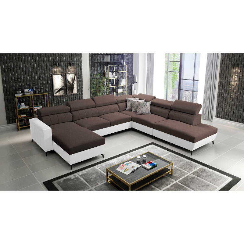 Arco IX - Sofá Esquinero de Lujo con Función de Cama | Mueble Cómodo y Práctico