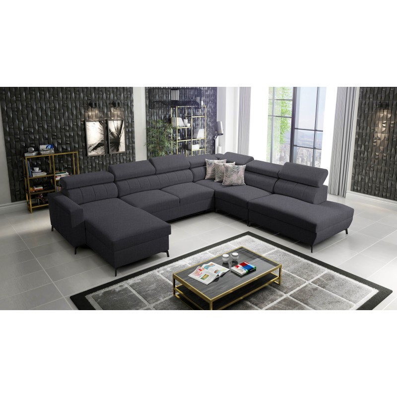 Arco IX - Sofá Esquinero de Lujo con Función de Cama | Mueble Cómodo y Práctico