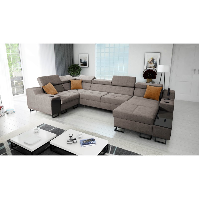 Ecksofa U Avanti IV Mini mit Schlaffunktion Velours, Whisper 5 | Möbel für Ihr Zuhause Ecksofa U Avanti IV Mini mit Schlaffunktion Velours, Whisper 5 | Möbel für Ihr Zuhause