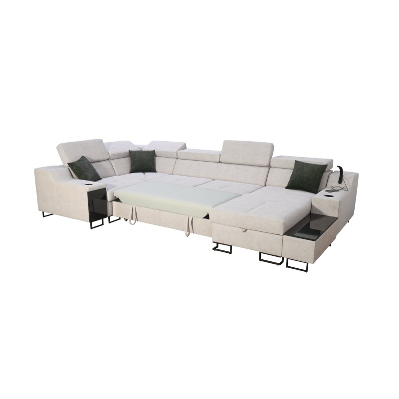 Ecksofa U Avanti IV Mini mit Schlaffunktion Samt, Whisper 9 + Kunstleder | Möbel für Ihr Zuhause Ecksofa U Avanti IV Mini mit Schlaffunktion Samt, Whisper 9 + Kunstleder | Möbel für Ihr Zuhause