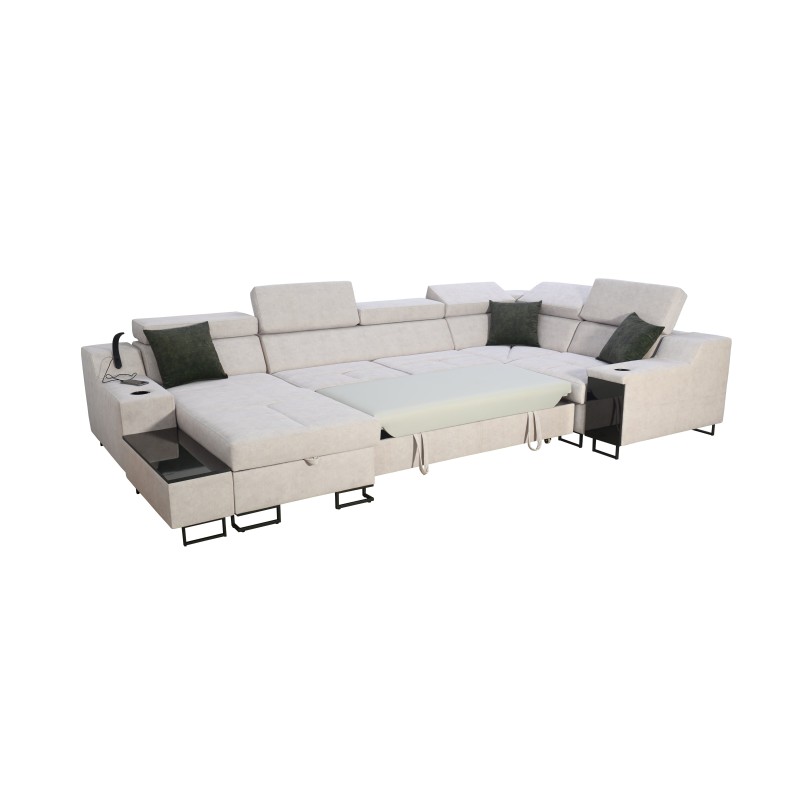Ecksofa U Avanti IV Mini mit Schlaffunktion Velours, Whisper 5 | Möbel für Ihr Zuhause Ecksofa U Avanti IV Mini mit Schlaffunktion Velours, Whisper 5 | Möbel für Ihr Zuhause