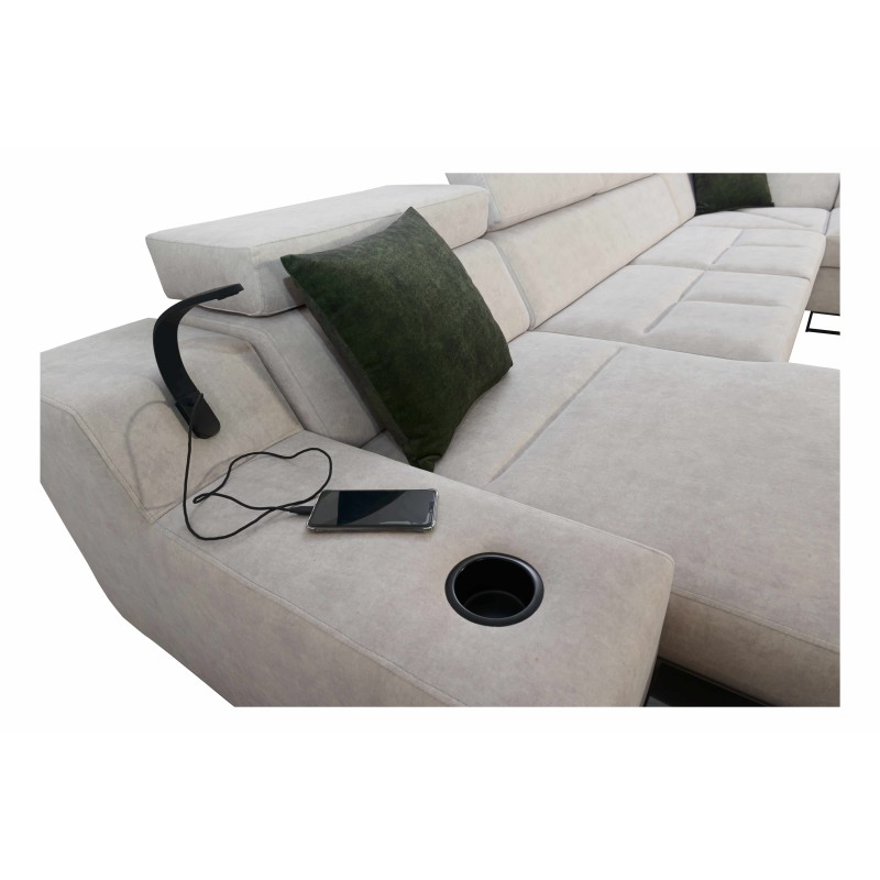 Ecksofa U Avanti IV Mini mit Schlaffunktion Velours, Whisper 5 | Möbel für Ihr Zuhause Ecksofa U Avanti IV Mini mit Schlaffunktion Velours, Whisper 5 | Möbel für Ihr Zuhause