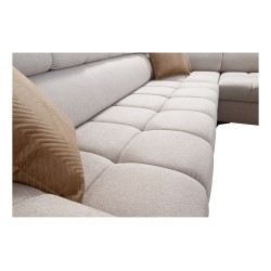 Ecksofa Venna III mit Schlaffunktion, USB-Anschluss und aufklappbarer Bar - Plüsch, Avra 2 Ecksofa Venna III mit Schlaffunktion, USB-Anschluss und aufklappbarer Bar - Plüsch, Avra 2