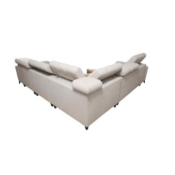 Ecksofa Venna III mit Schlaffunktion, USB-Anschluss und aufklappbarer Bar - Plüsch, Avra 2 Ecksofa Venna III mit Schlaffunktion, USB-Anschluss und aufklappbarer Bar - Plüsch, Avra 2