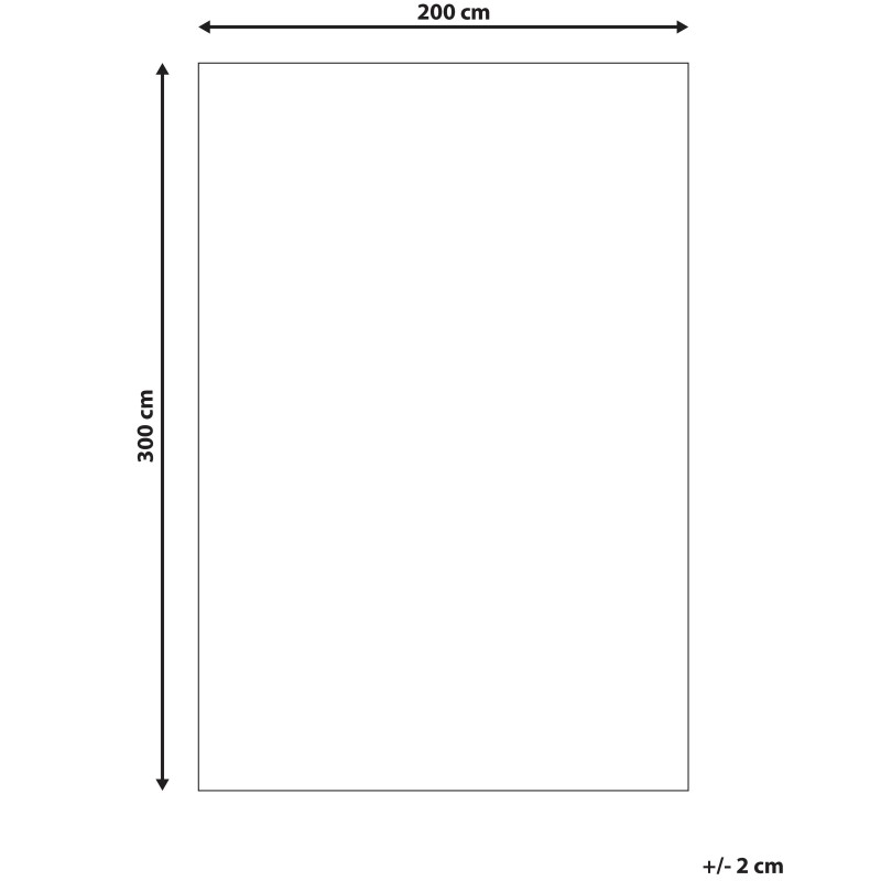 Dywan z juty 200 x 300 cm beżowy ZORAVA Dywan z juty 200 x 300 cm beżowy ZORAVA
