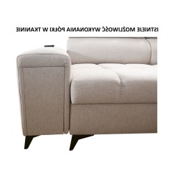 Кутовий диван Venna III з функцією сну, портом USB та відкидним баром - Плюш, Avra 12 Кутовий диван Venna III з функцією сну, портом USB та відкидним баром - Плюш, Avra 12