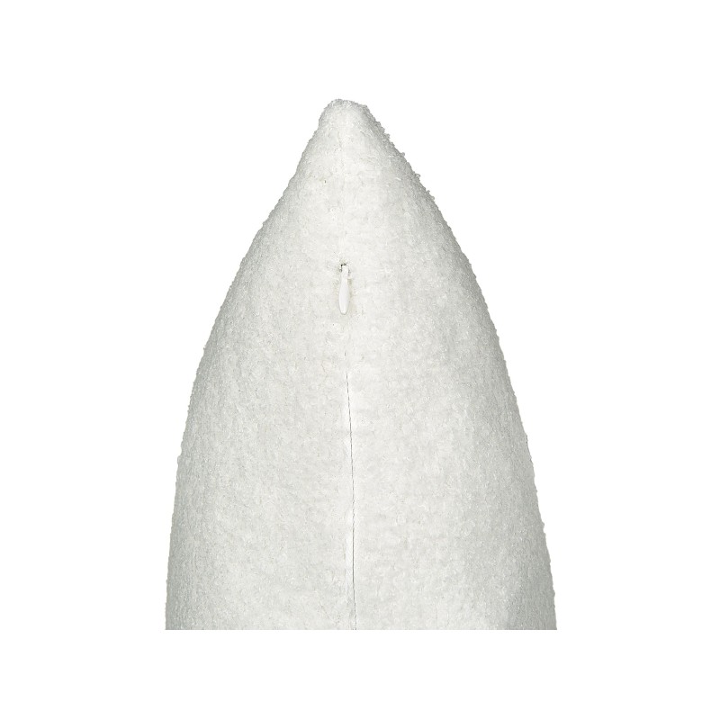 Zestaw 2 poduszek dekoracyjnych LEUZEA Boucle 60 x 60 cm Złamana biel Jednolity Zestaw 2 poduszek dekoracyjnych LEUZEA Boucle 60 x 60 cm Złamana biel Jednolity