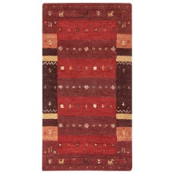 Dywan wełniany gabbeh 80 x 150 cm czerwony SINANLI Dywan wełniany gabbeh 80 x 150 cm czerwony SINANLI