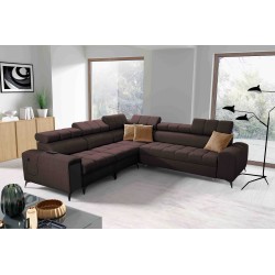Ecksofa Venna III mit Schlaffunktion, USB-Port und öffnender Bar - Plüsch, Avra 6