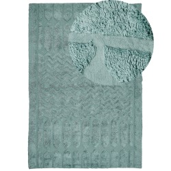 Dywan bawełniany 160 x 230 cm miętowy SIRNAK Dywan bawełniany 160 x 230 cm miętowy SIRNAK