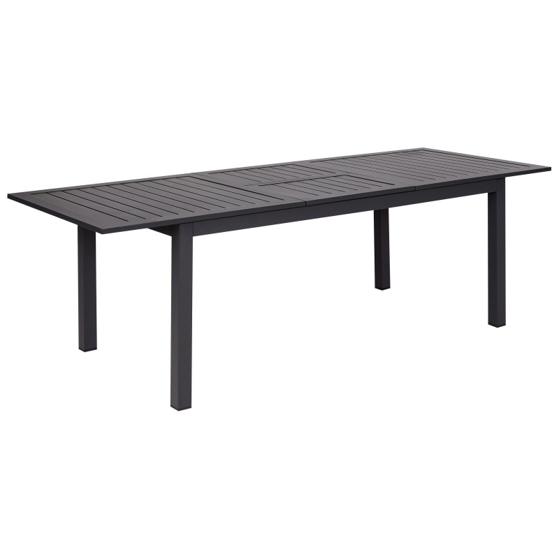 Stół ogrodowy rozkładany SKALOMA 180/240 cm 90 cm Metal Ciemnoszary