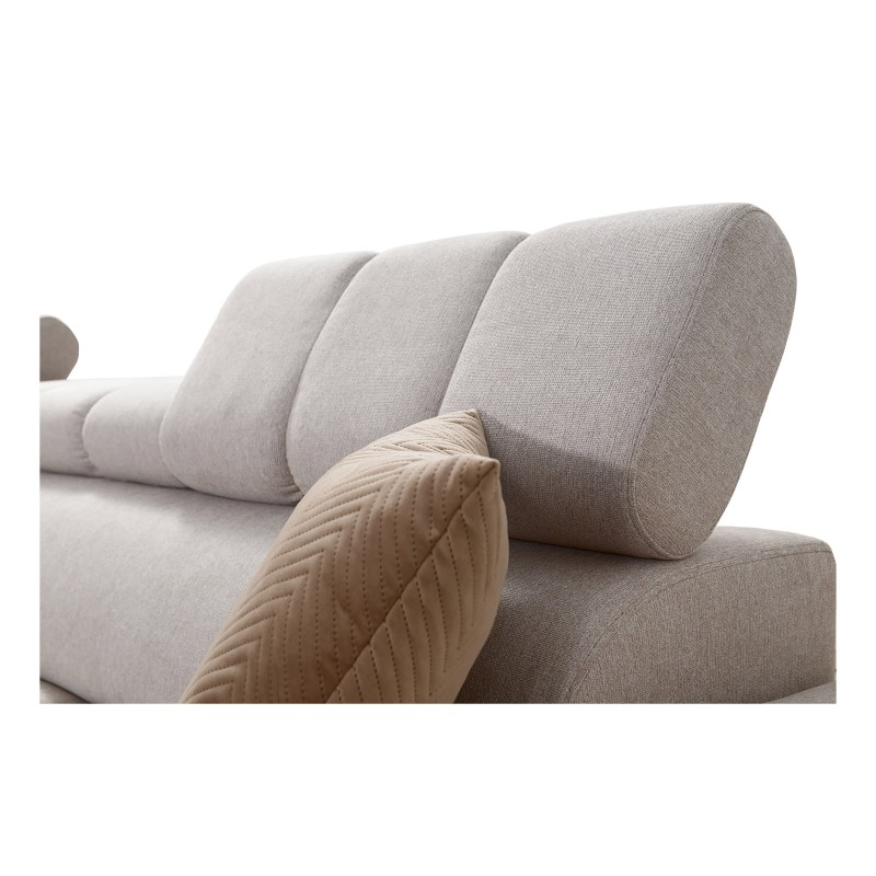Ecksofa Venna III mit Schlaffunktion, USB-Anschluss und aufklappbarer Bar - Plüsch, Avra 2 Ecksofa Venna III mit Schlaffunktion, USB-Anschluss und aufklappbarer Bar - Plüsch, Avra 2