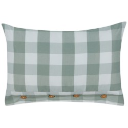 Poduszka dekoracyjna TAMNINE 40 x 60 cm Miętowy W kratkę Poduszka dekoracyjna TAMNINE 40 x 60 cm Miętowy W kratkę
