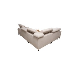 Venna II - Luxury Corner Sofa with Sleeping Function, USB Port and Bar | [Your Company]