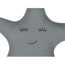 Bawełniana poduszka dla dzieci gwiazda 40 x 40 cm szara BHOPAL Bawełniana poduszka dla dzieci gwiazda 40 x 40 cm szara BHOPAL