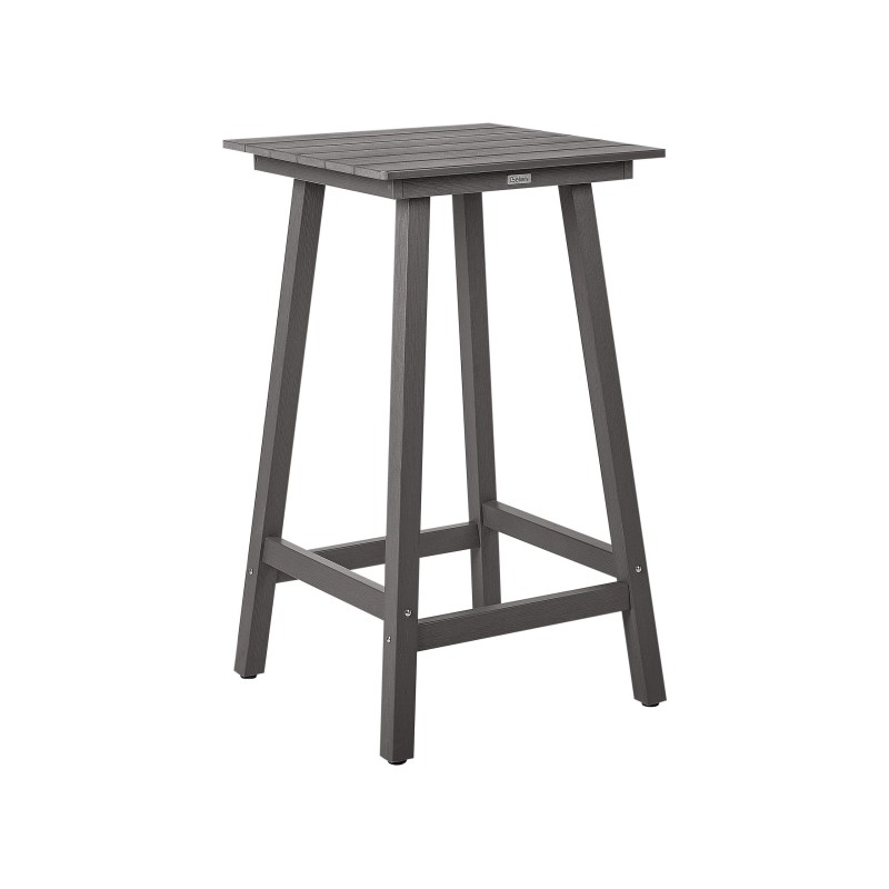 Stolik ogrodowy barowy ADIRONDACK 60 cm 59 cm Materiał syntetyczny Ciemnoszary