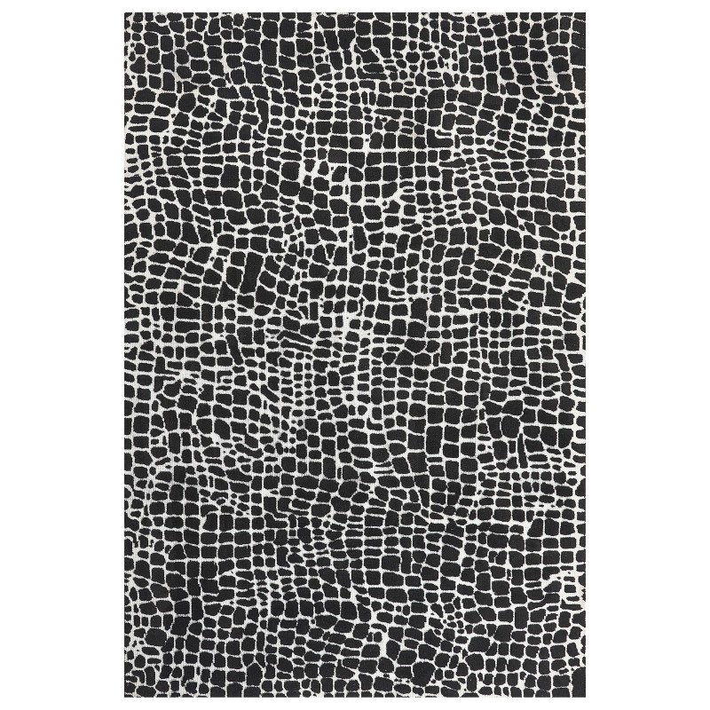 Dywan 200 x 300 cm czarno-biały PUNGE