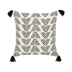 Poduszka dekoracyjna MAYS Bawełna 45 x 45 cm Biały Wzór geometryczny Poduszka dekoracyjna MAYS Bawełna 45 x 45 cm Biały Wzór geometryczny