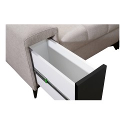 Sofá esquinero Venna I maxi con función de cama y puerto USB - Terciopelo, Avra 14 Sofá esquinero Venna I maxi con función de cama y puerto USB - Terciopelo, Avra 14